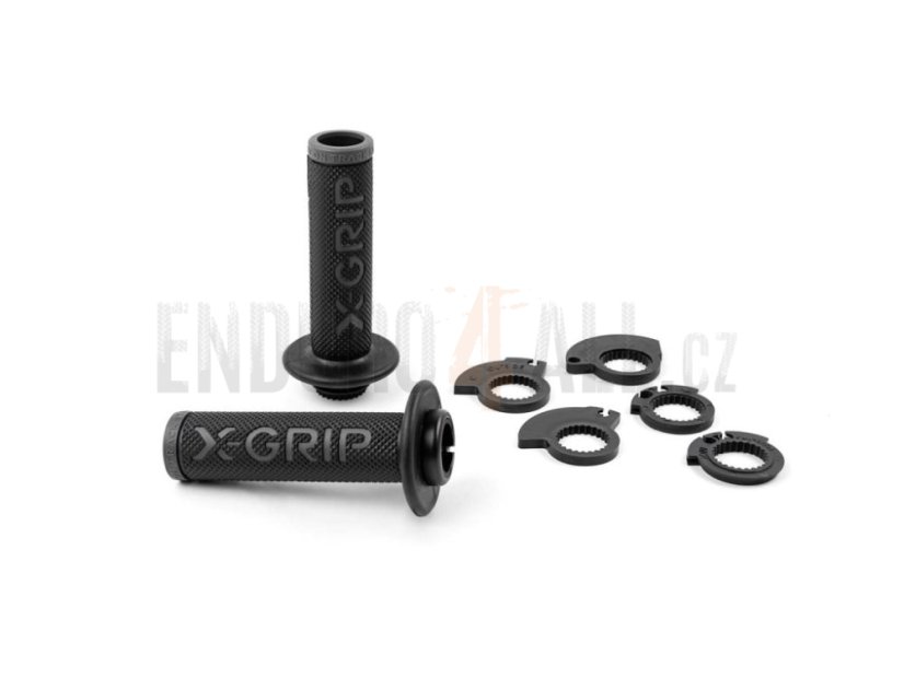 Gripy s bočním otvorem X-GRIP - Barva: šedá