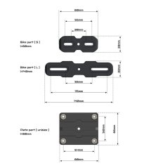 Náhradní držák SPZ Pro na moto HotSwop
