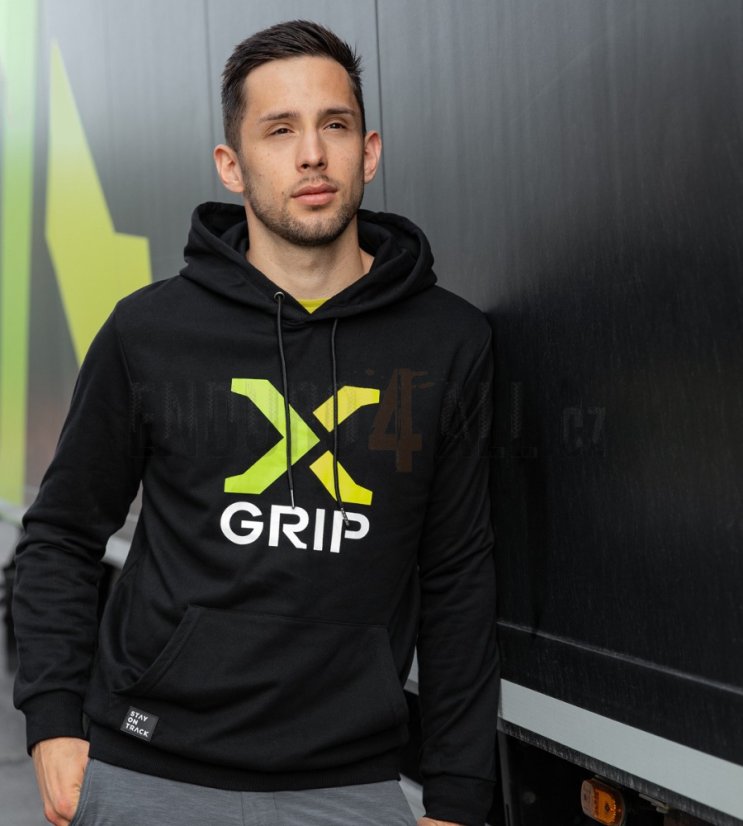 Stylová mikina s kapucí unisex V2 X-GRIP - Velikost: M