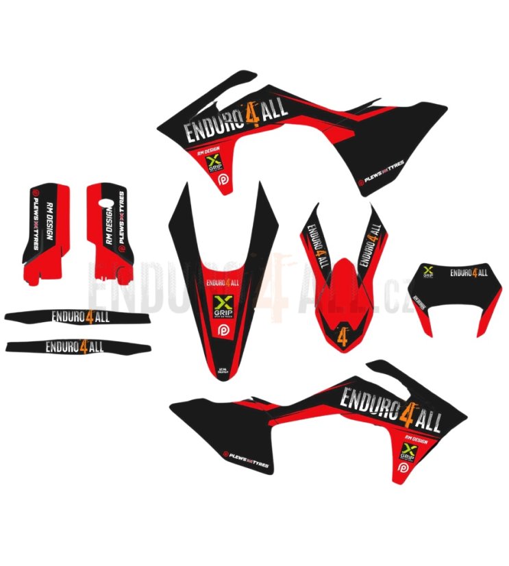 Sada polepů plastů pro KTM a GASGAS od Enduro4all - Typ moto: GasGas