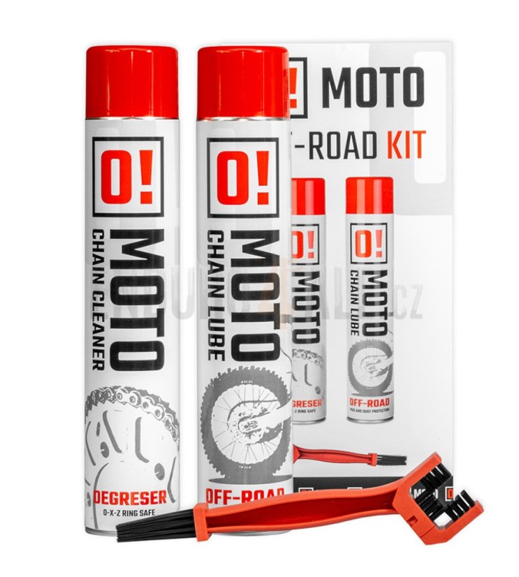 Sada na čištění a mazání řetězů 2v1 Off-road OMOTO