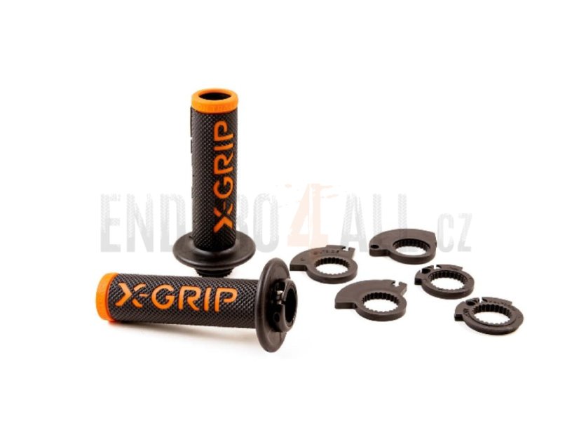 Gripy s bočním otvorem X-GRIP - Barva: oranžová