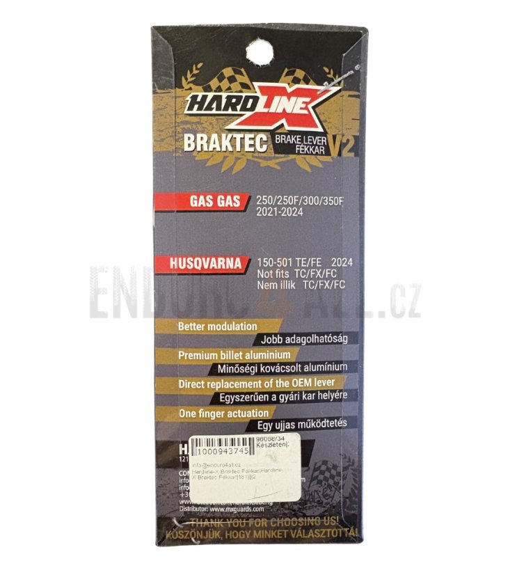Braktec HARDLINE-X brake lever V2