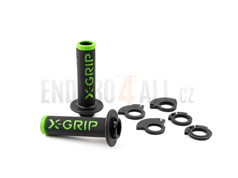 Gripy s bočním otvorem X-GRIP - Barva: zelená