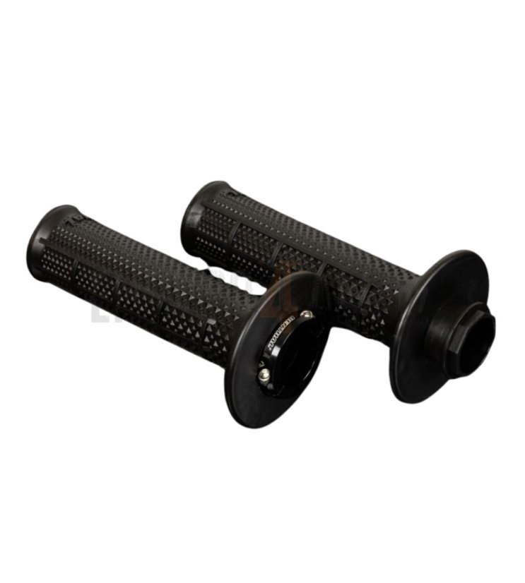 Gripy MX Lock-On Tapered Renthal - Barva: černá, Tvrdost gripů: Ultratacky