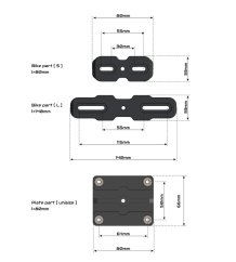 Náhradní držák SPZ Pro na moto HotSwop