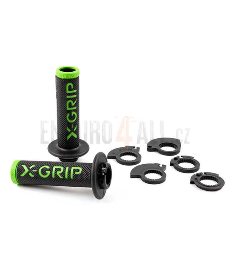 Gripy s bočním otvorem X-GRIP - Barva: šedá