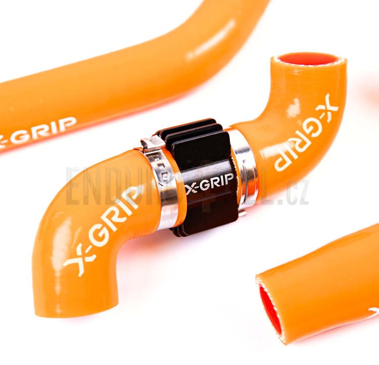 Silikonové hadice k chladiči 2024 X-GRIP - Barva: oranžová, Typ/model: KTM, HQV 250-300 24->