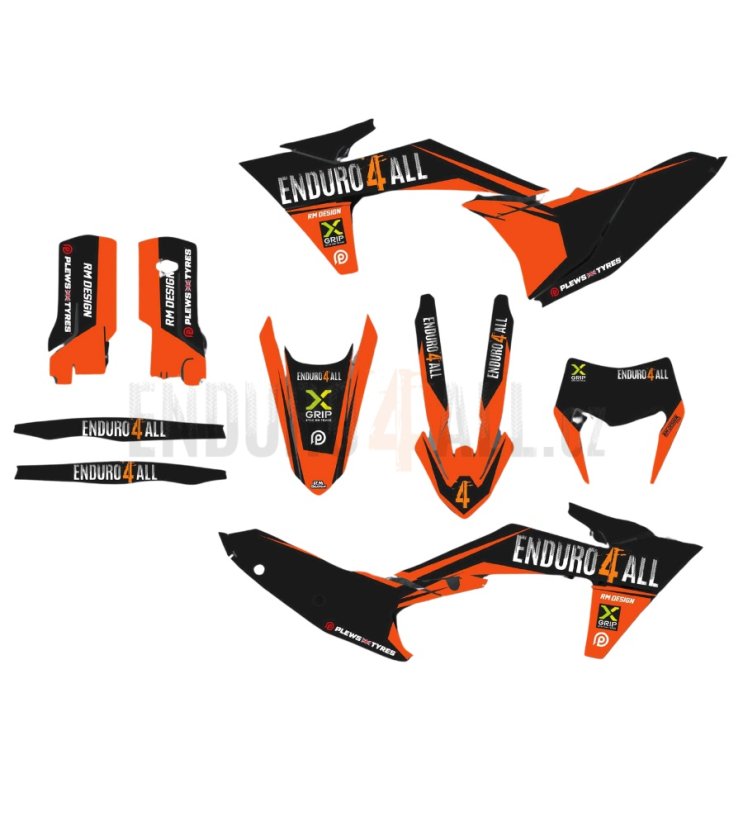 Sada polepů plastů pro KTM a GASGAS od Enduro4all - Typ moto: GasGas