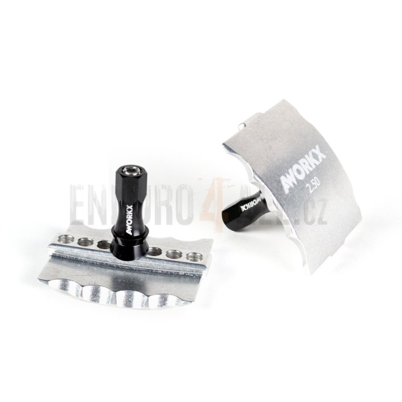 Haltery 1,85-2,50 CNC AWORKX - Barva: stříbrná, Rozměr: 1,85"